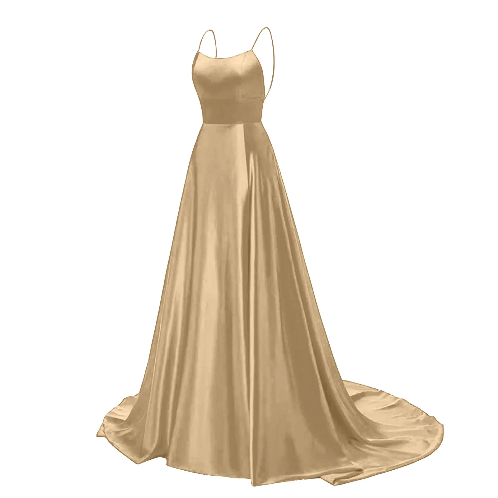 Funki Buys | Dresses | Women's Elegant Long Satin Prom Dress