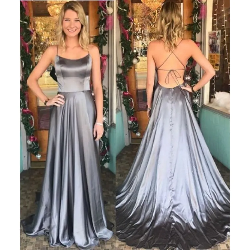 Funki Buys | Dresses | Women's Elegant Long Satin Prom Dress