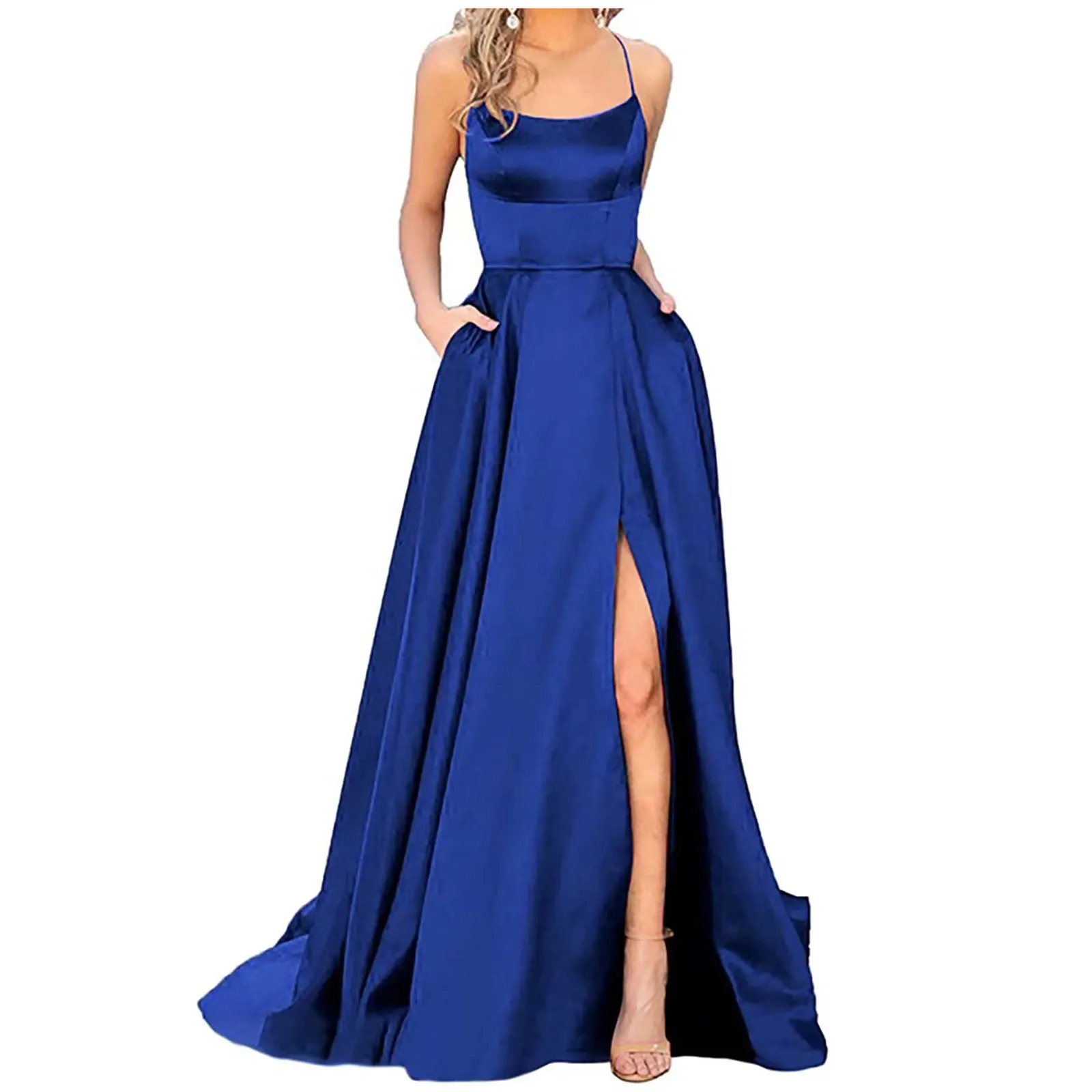 Funki Buys | Dresses | Women's Elegant Long Satin Prom Dress