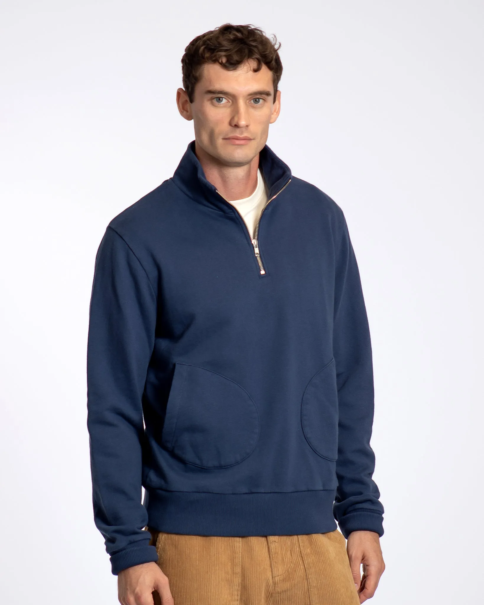 Funnel Neck Sweatshirt - Insignia Blue