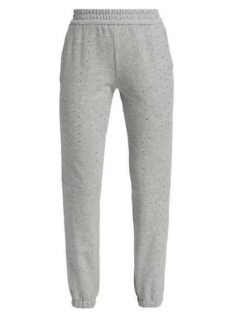 GENERATION LOVE Ellery Crystal Sweatpants - Heather Grey