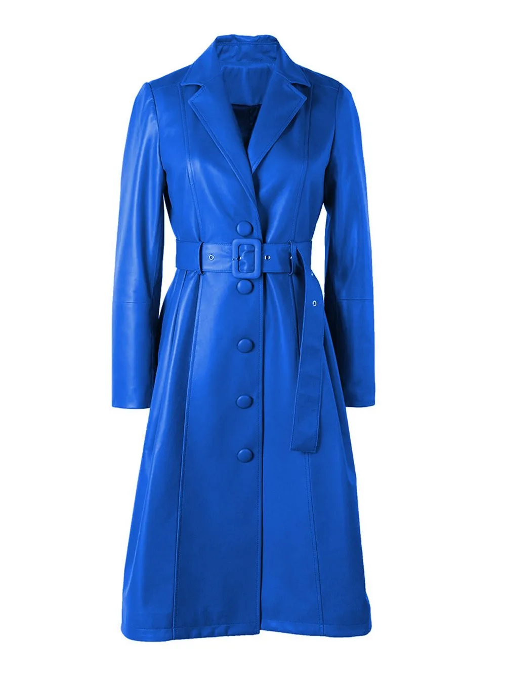 Genuine Leather Trench Coat