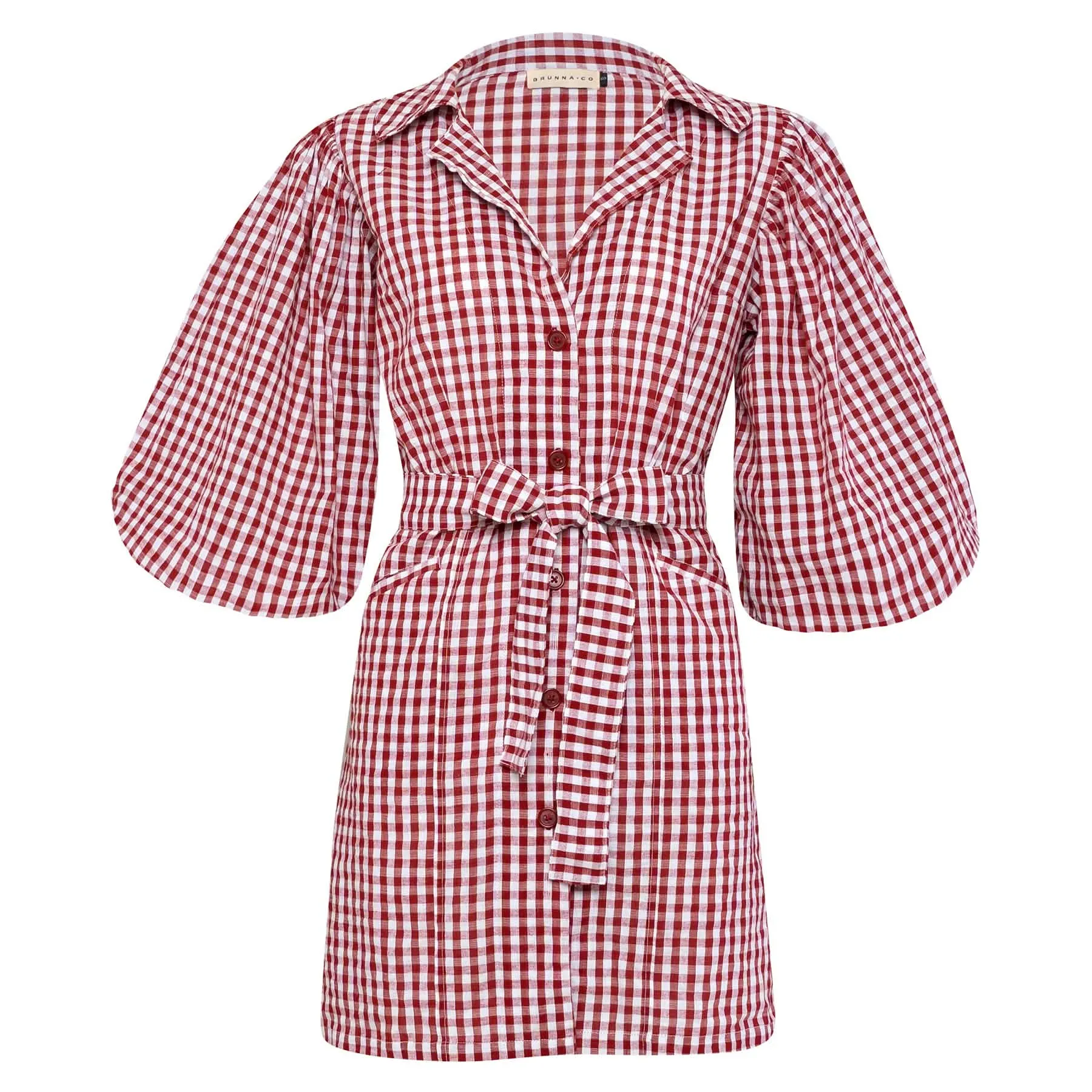 Gingham Red Summer Charm Mini Dress