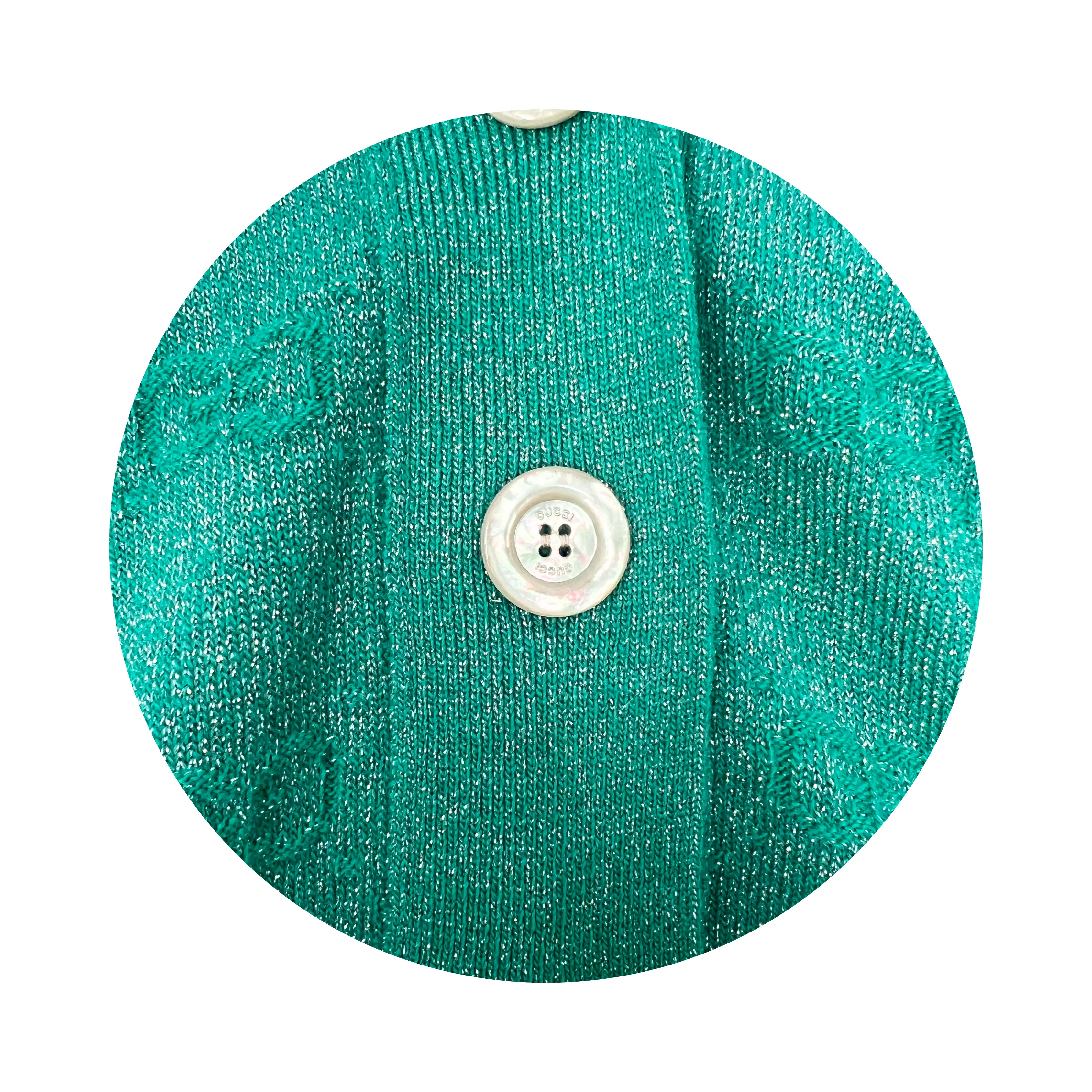 Gucci Sparkling Wool Cardigan - Mint