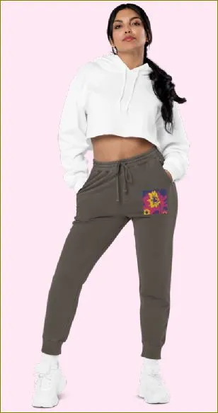 Hazing Sunflowers ~ Pigment-dyed Unisex sweatpants