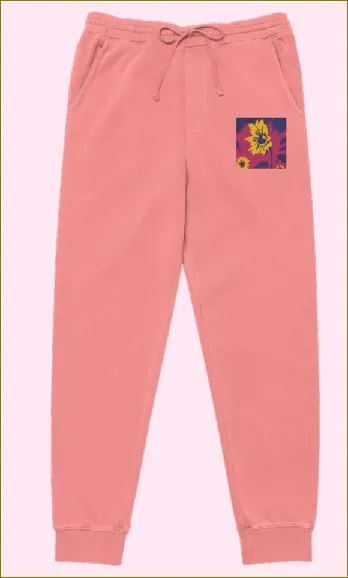 Hazing Sunflowers ~ Pigment-dyed Unisex sweatpants