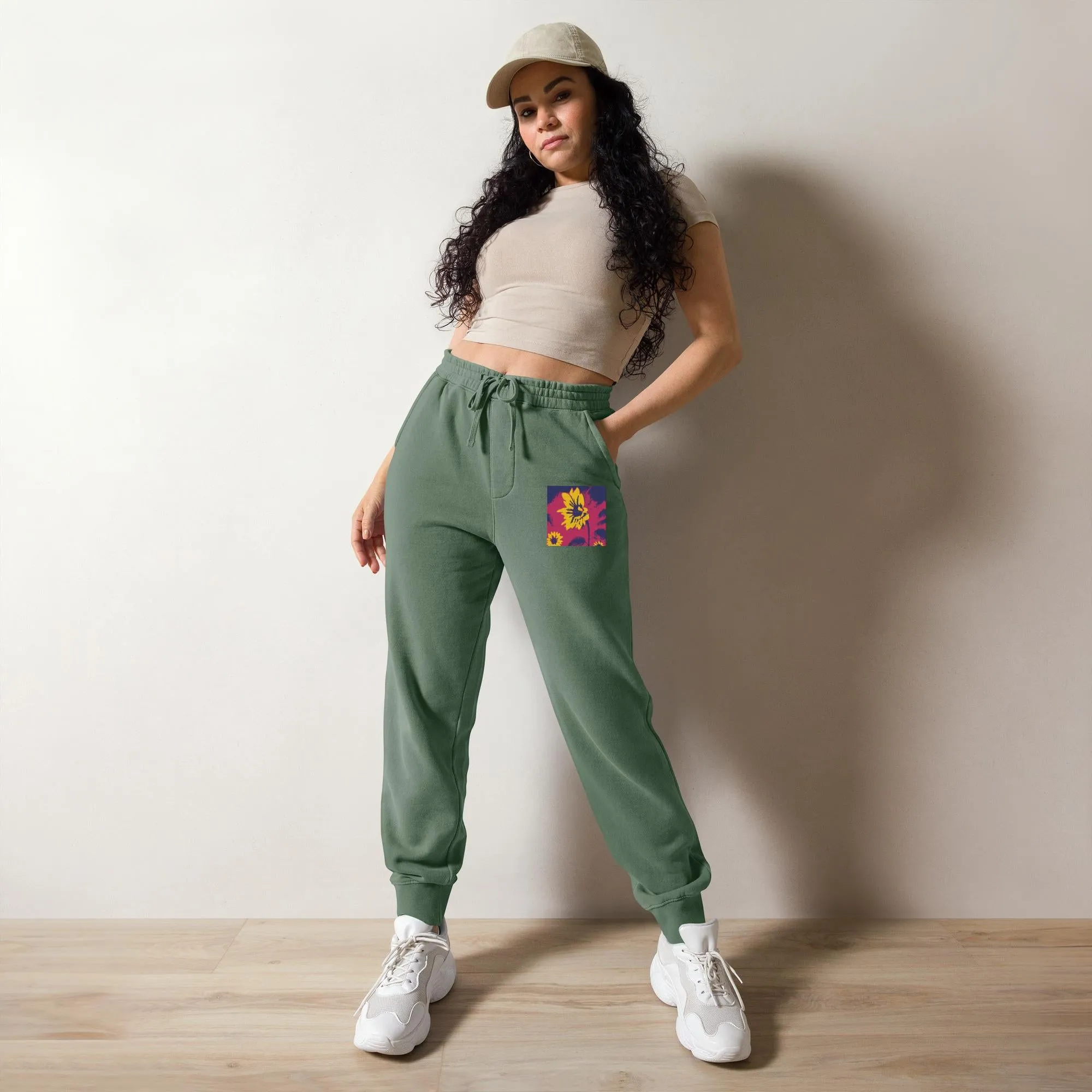 Hazing Sunflowers ~ Pigment-dyed Unisex sweatpants