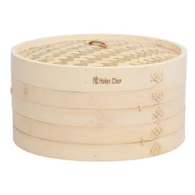 Helen Chen 2 Tiered Bamboo Steamer - 12 inch