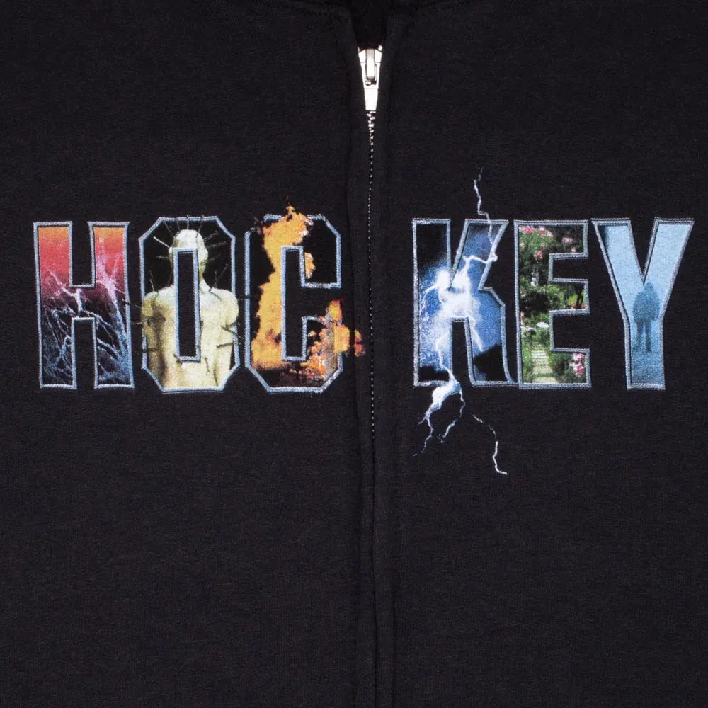 Hockey Skateboards - Dave's Arena Zip Hooded Sweatshirt - Black