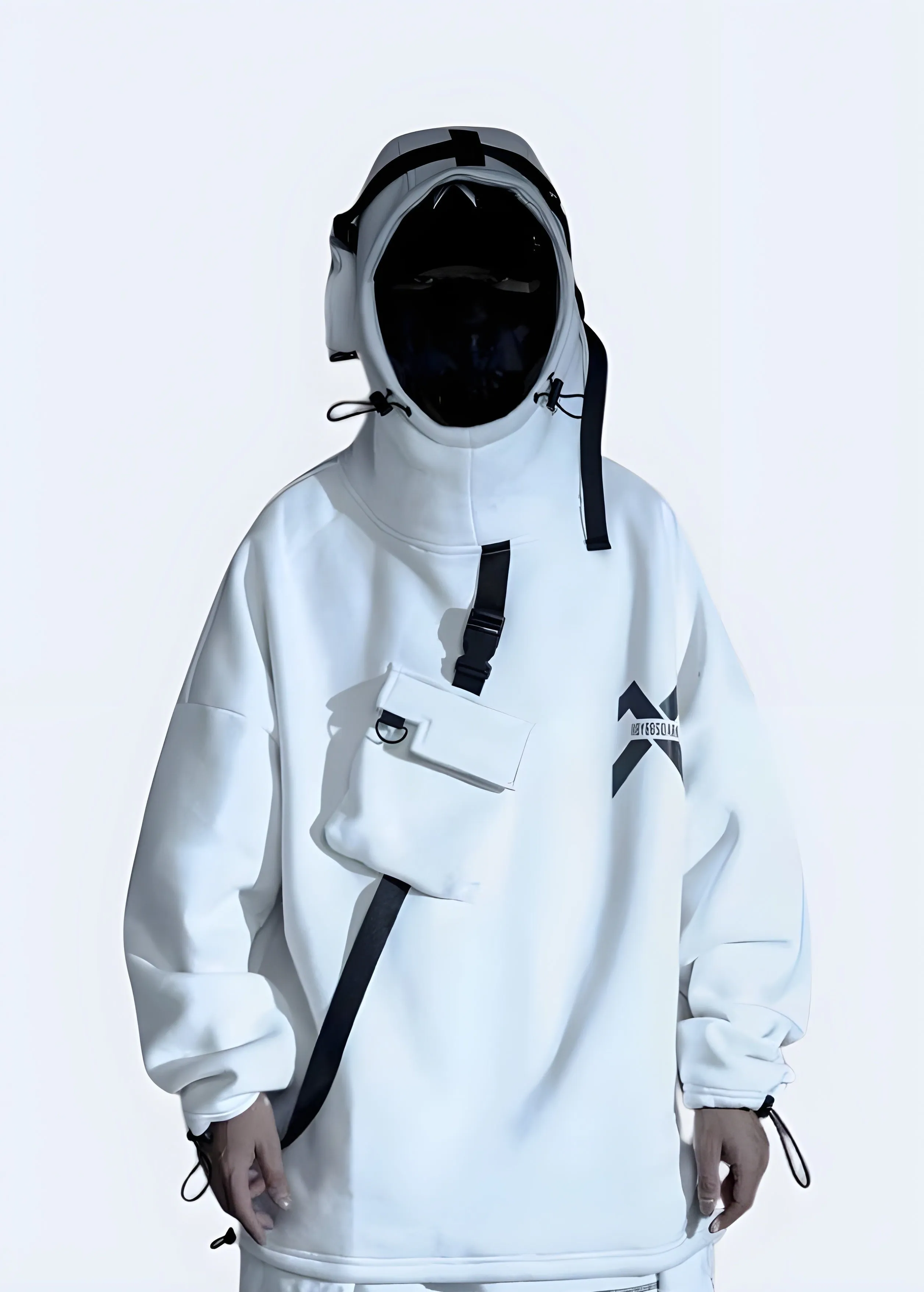 Hoodie With Headphones Techwear