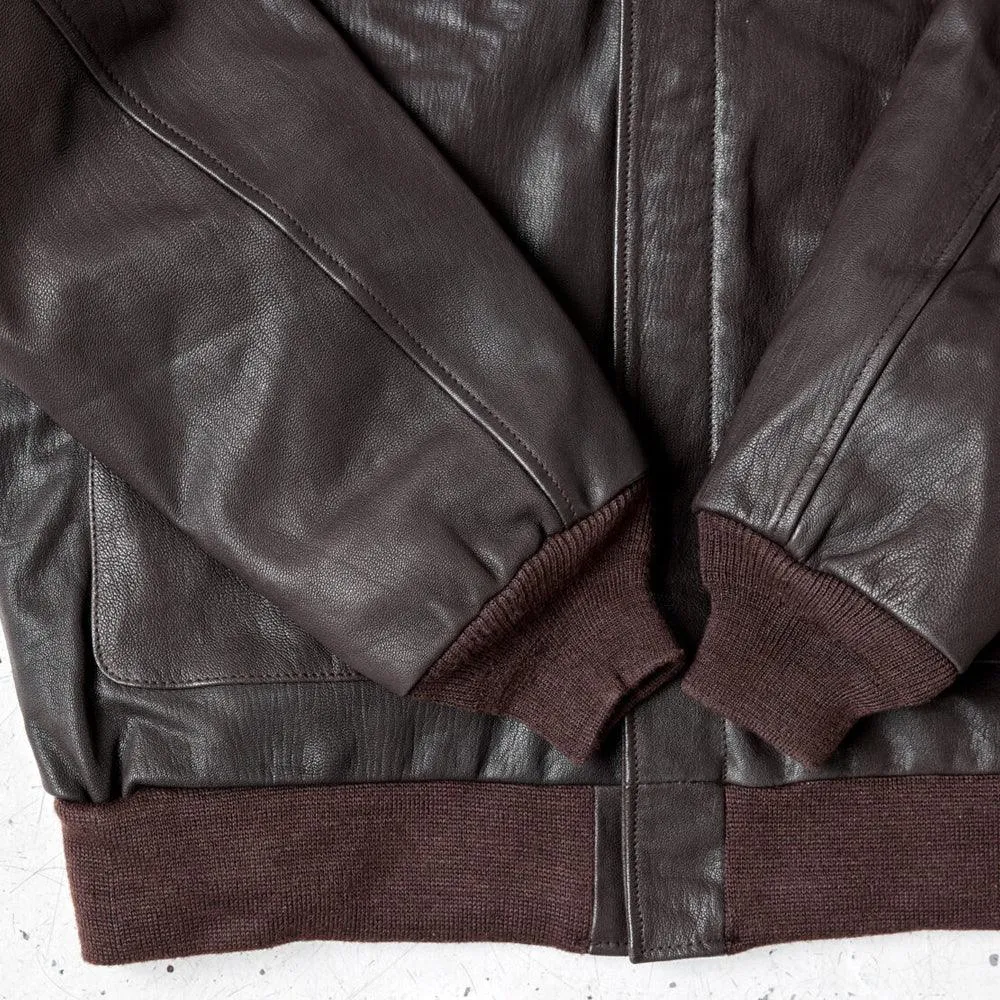 Horseskin Brown A2 Bomber Jacket for Men