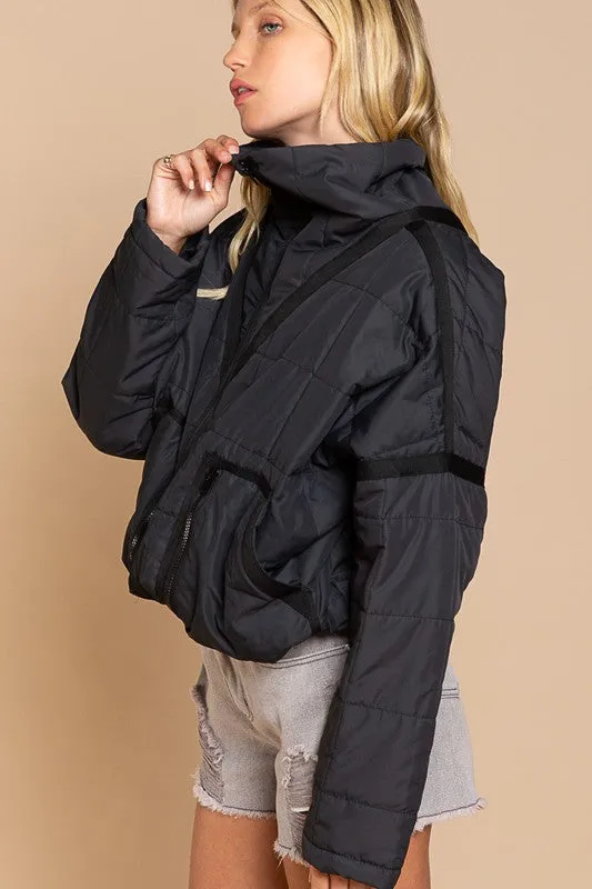 Indispensable Quilted Jacket with Zipper Closure