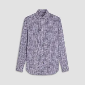 James Abstract Check Print OoohCotton Shirt