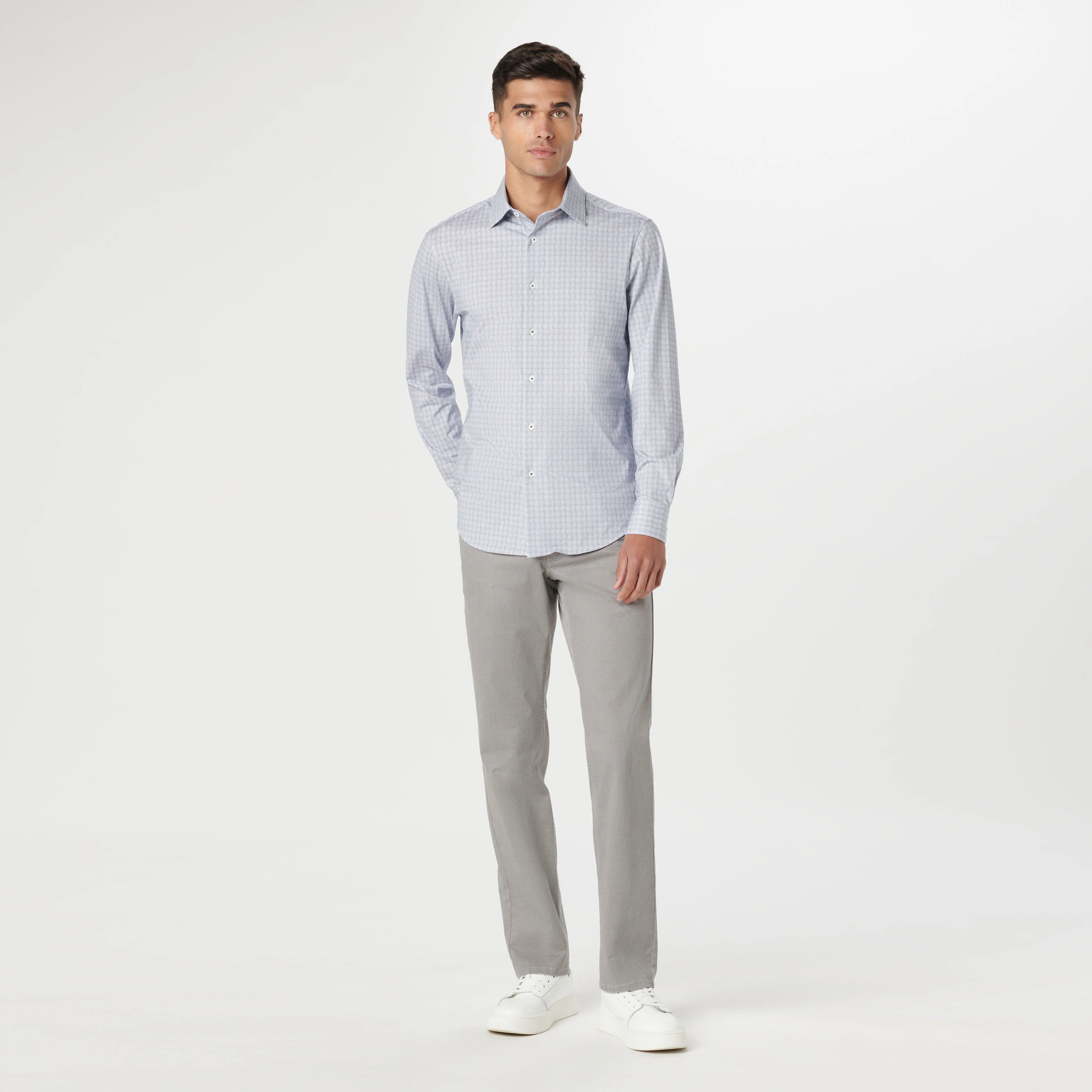 James Curved Check OoohCotton Shirt