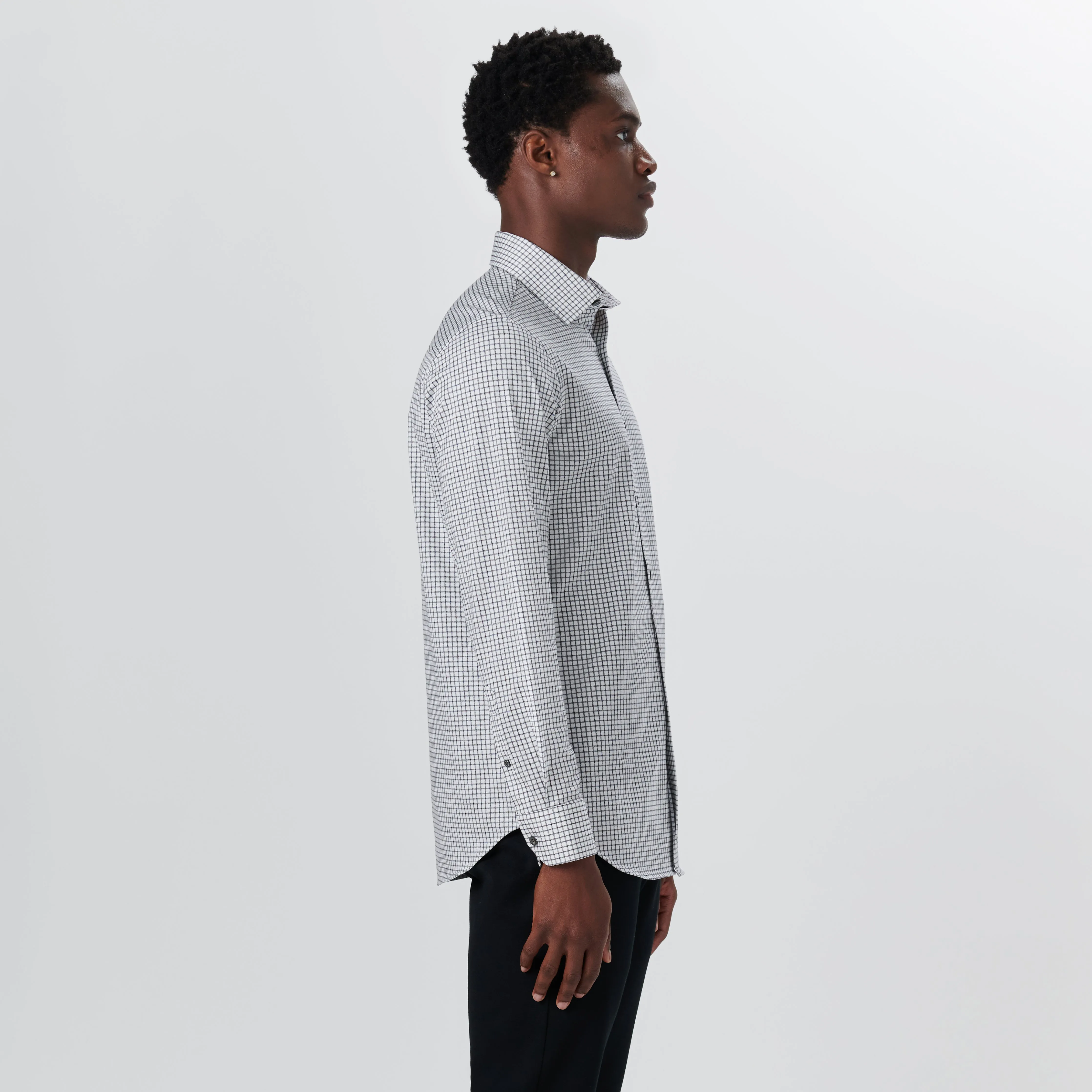 JAMES Graph Check OoohCotton Twill Shirt