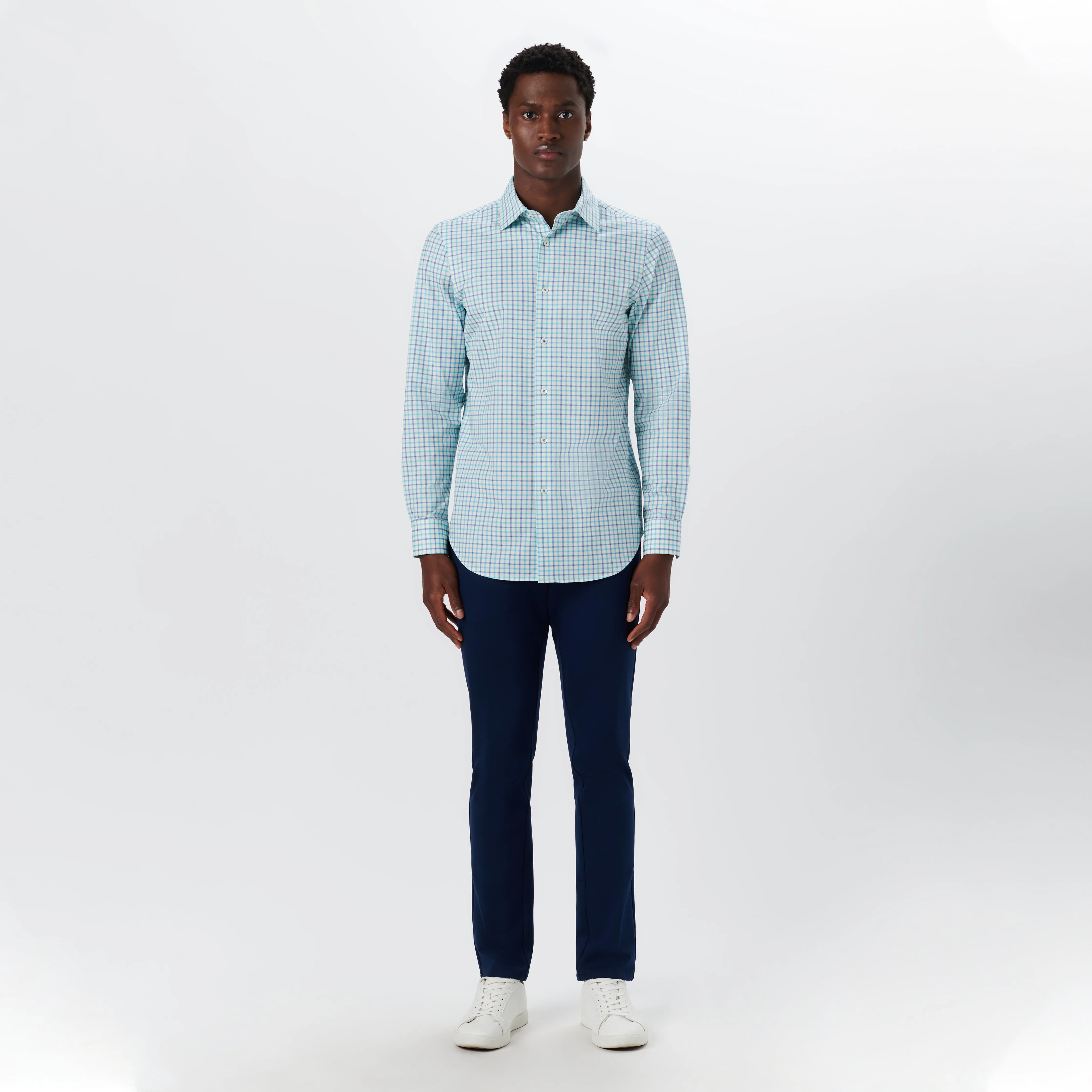 JAMES Tattersall Check OoohCotton Twill Shirt