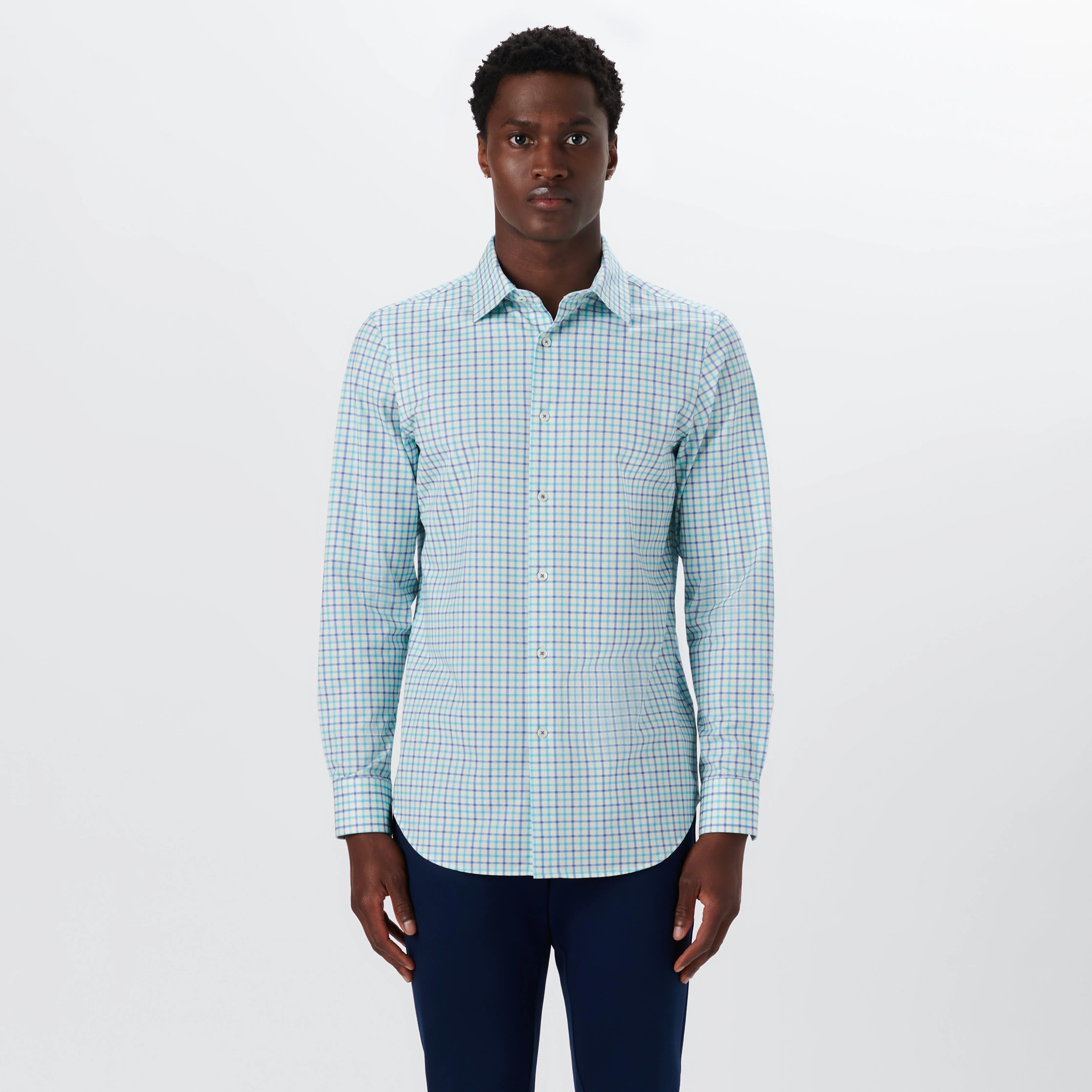 JAMES Tattersall Check OoohCotton Twill Shirt