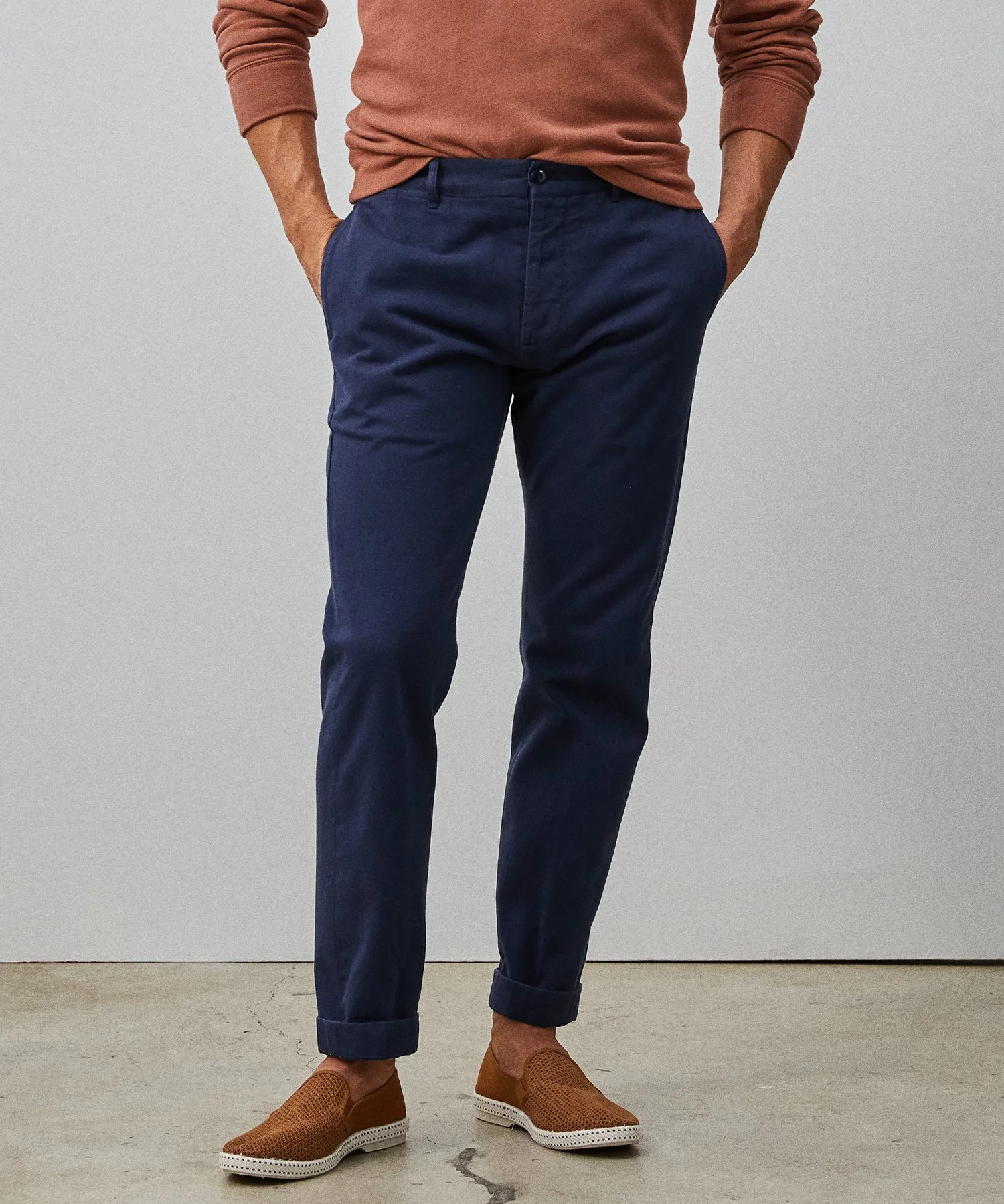 Japanese Selvedge Chino Pant in Navy