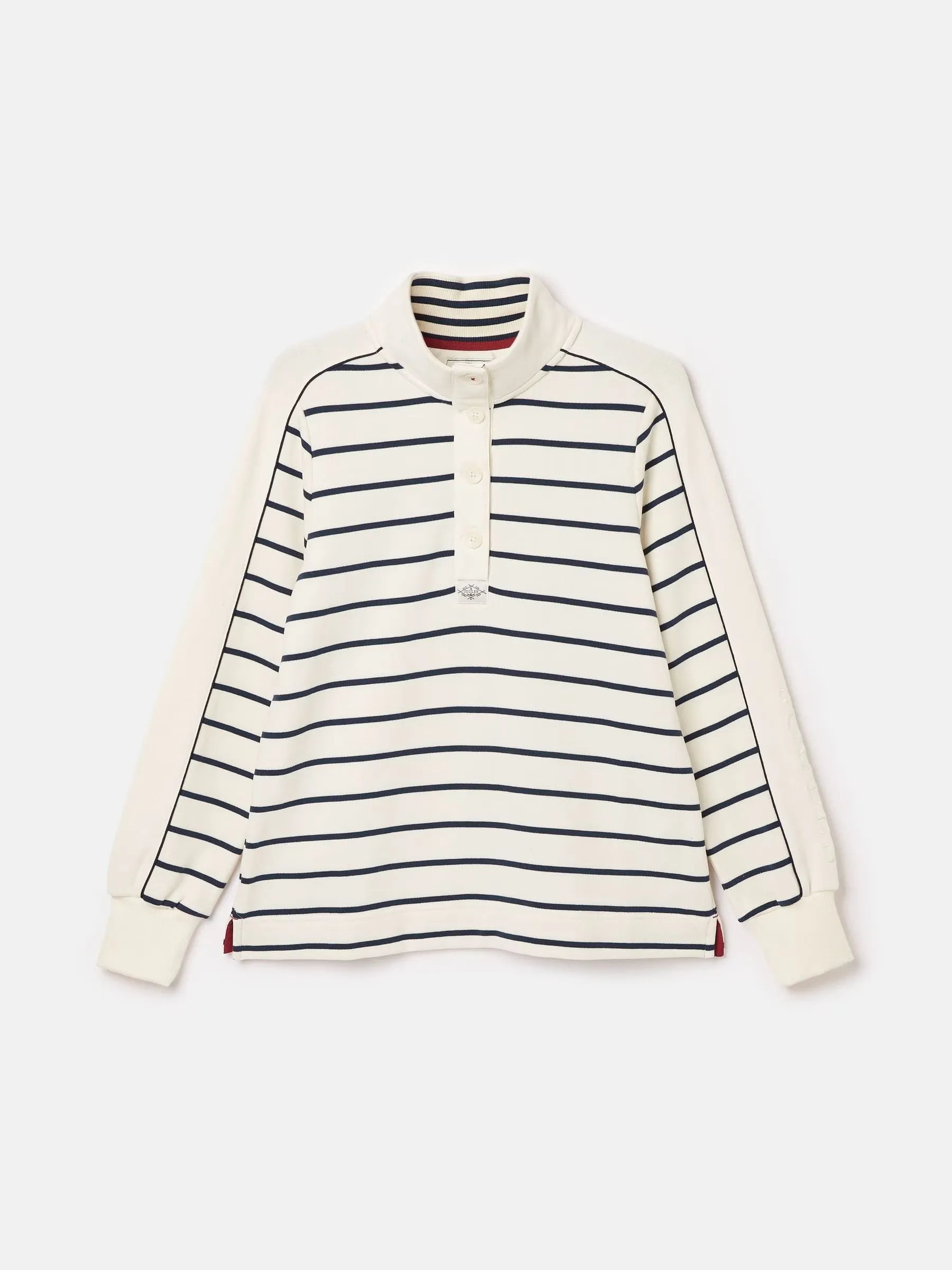 Joules Southwold Button Down Striped Sweatshirt