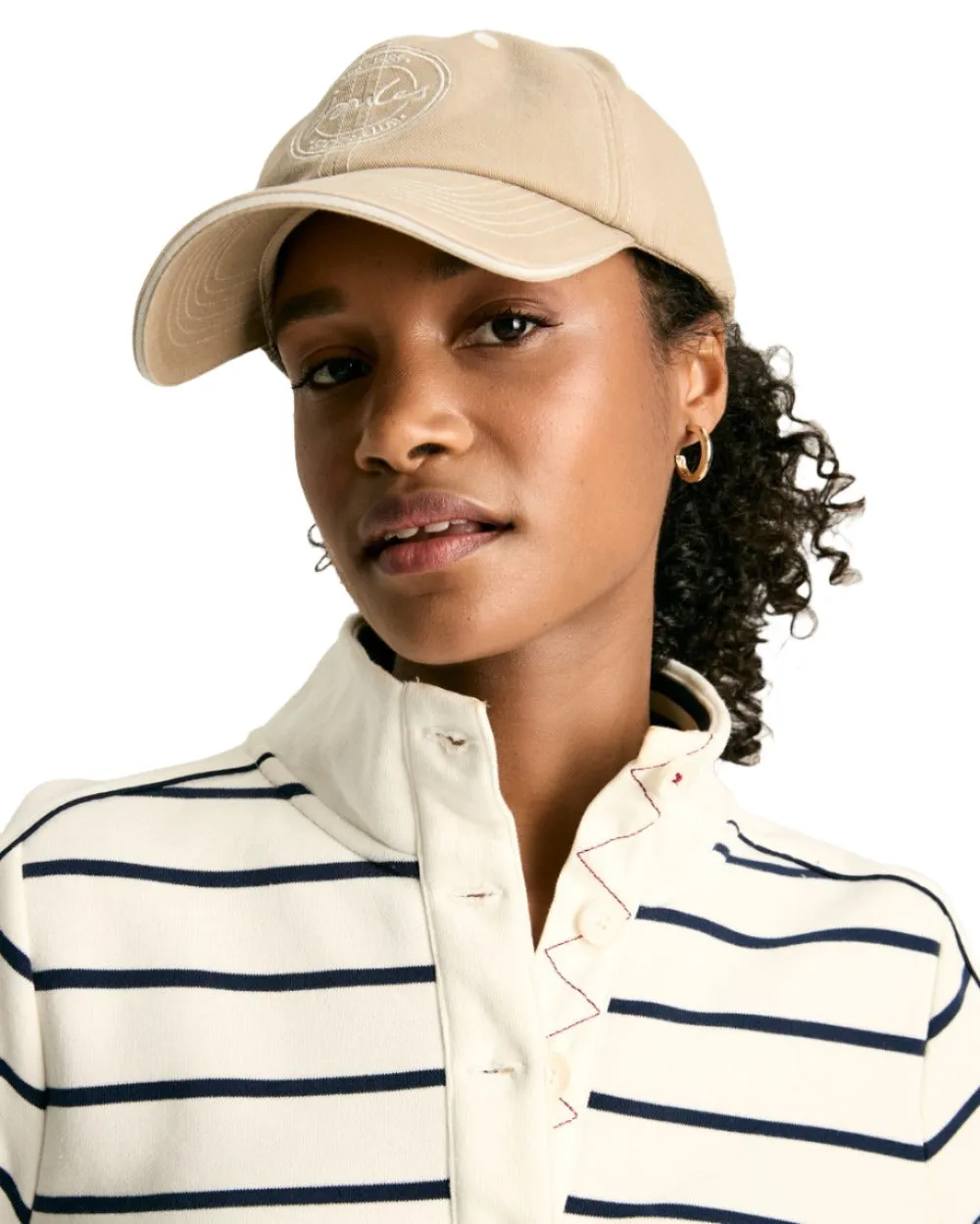 Joules Southwold Button Down Striped Sweatshirt