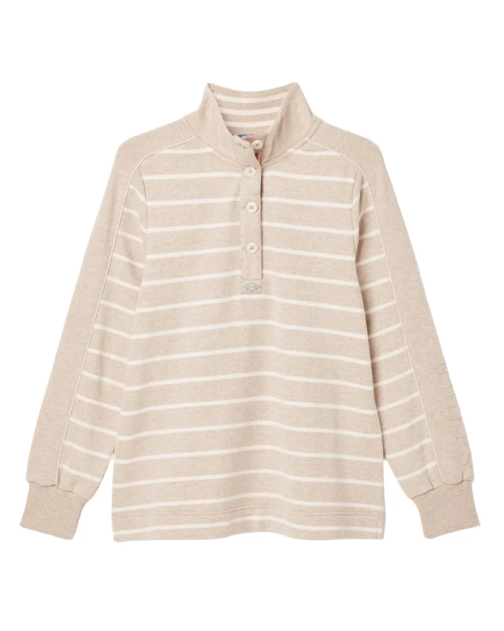 Joules Southwold Button Down Striped Sweatshirt