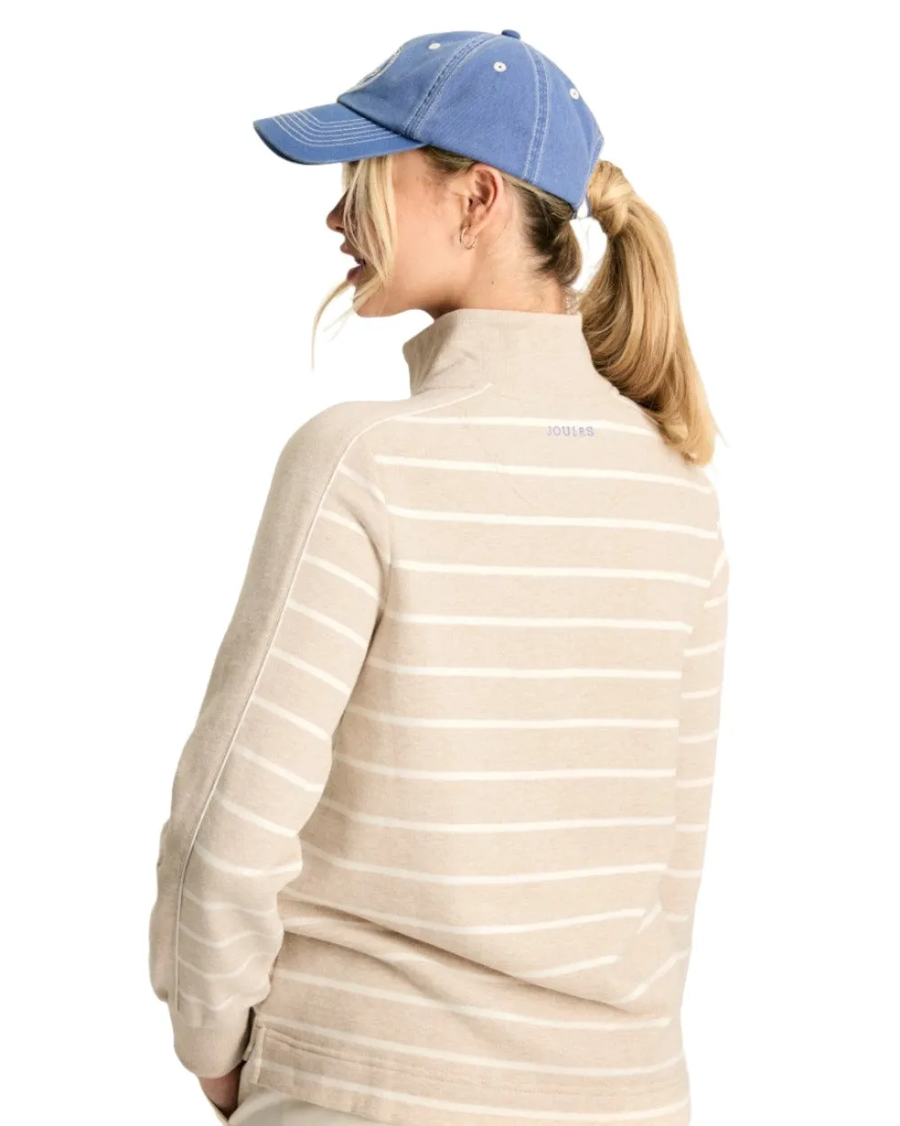 Joules Southwold Button Down Striped Sweatshirt