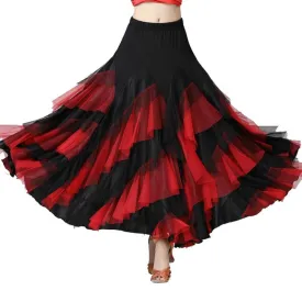 Layered Maxi Elegant Ballroom Skirt