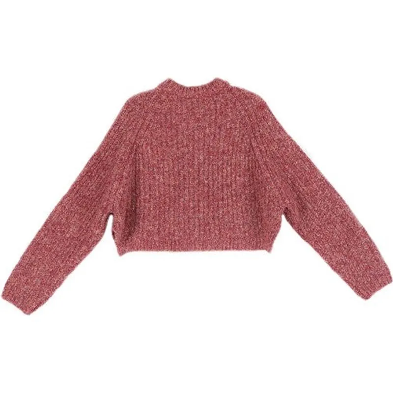 LILOU Melange multicolor sweater top