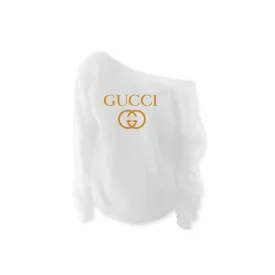 Love Gucci Off Shoulder Sweatshirt (Various Colors)