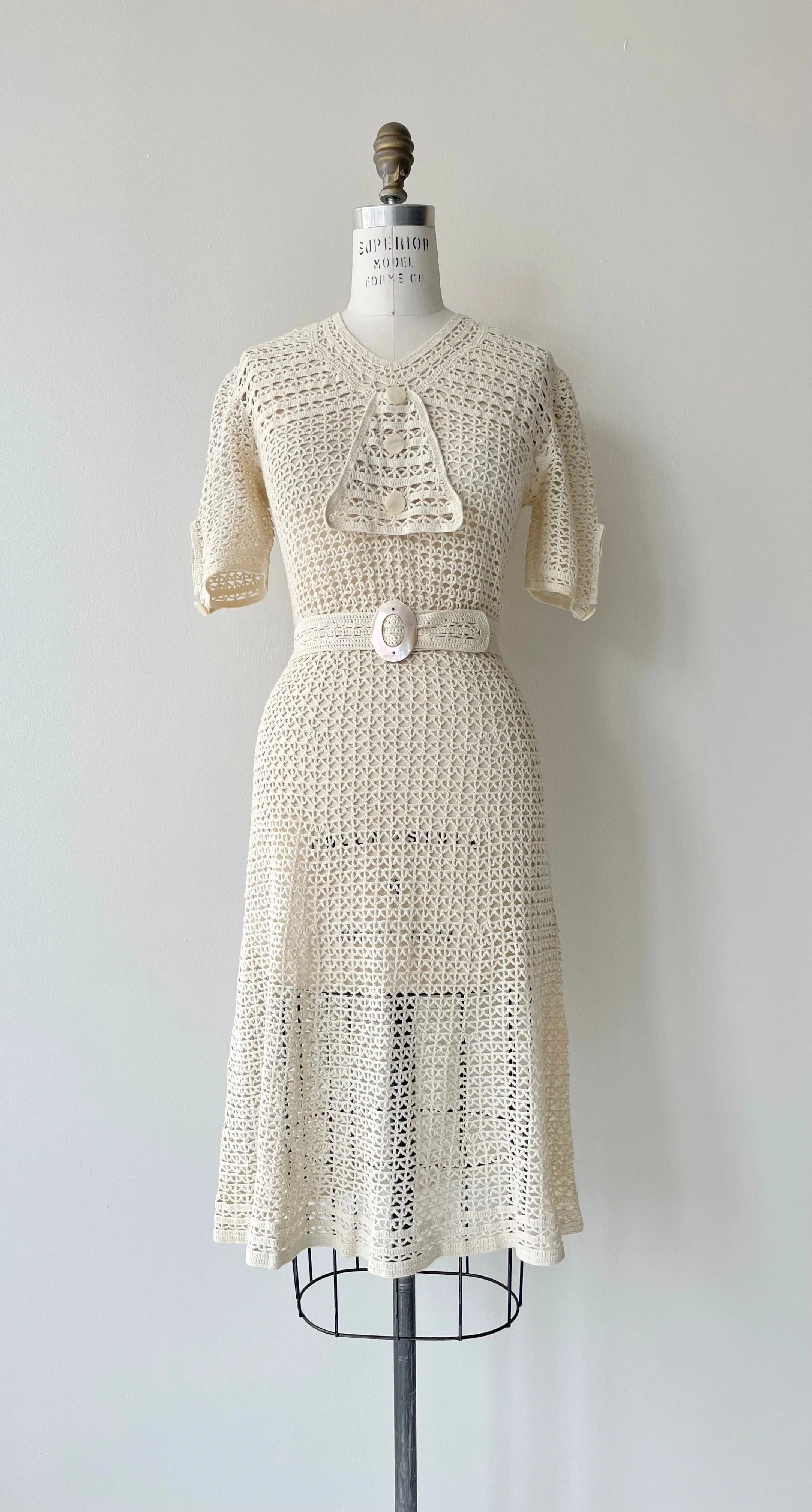 Margaux Crochet Dress | 1930s