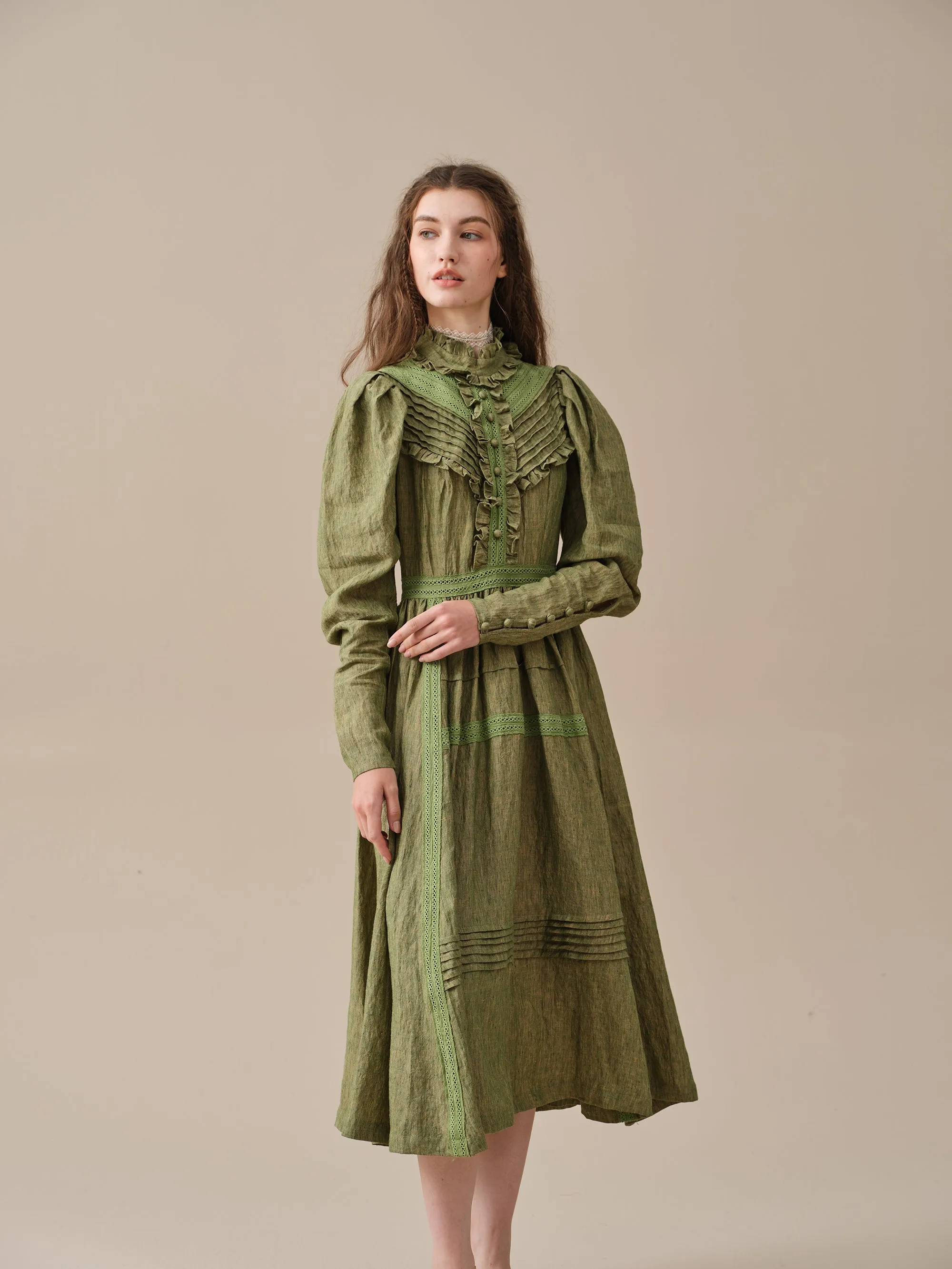 MARY 18 | VINTAGE LINEN DRESS GOWN