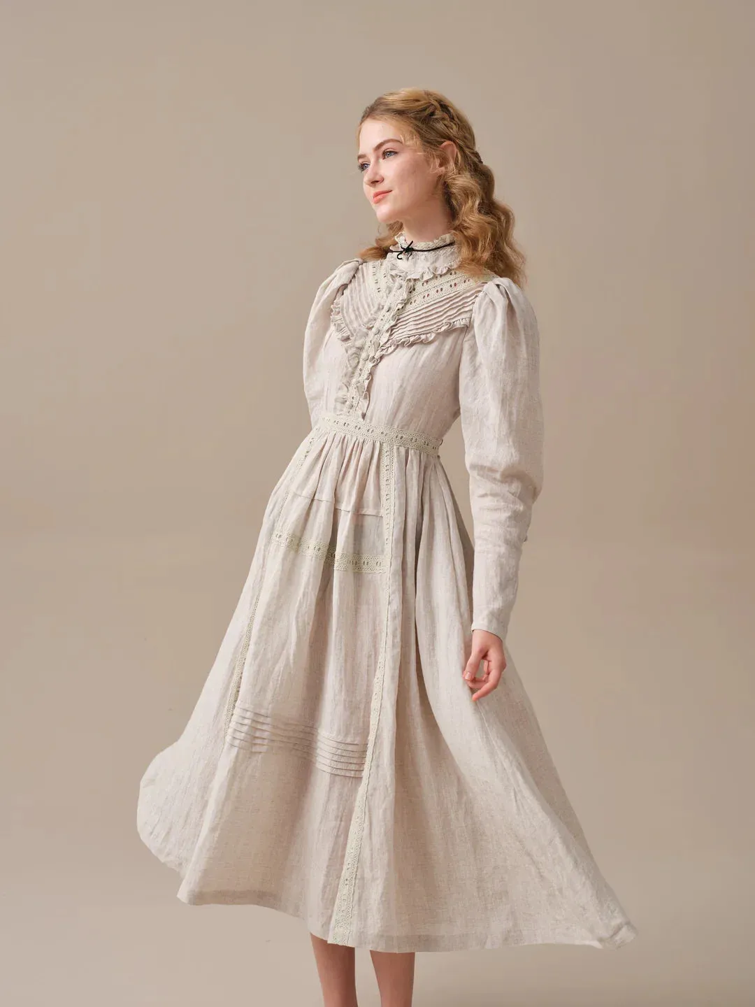 MARY 18 | VINTAGE LINEN DRESS GOWN