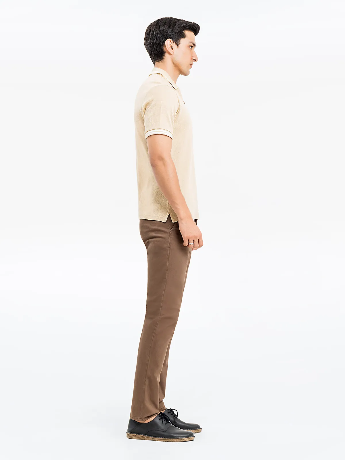 Men's Beige Polo Shirt - EMTPS24-063