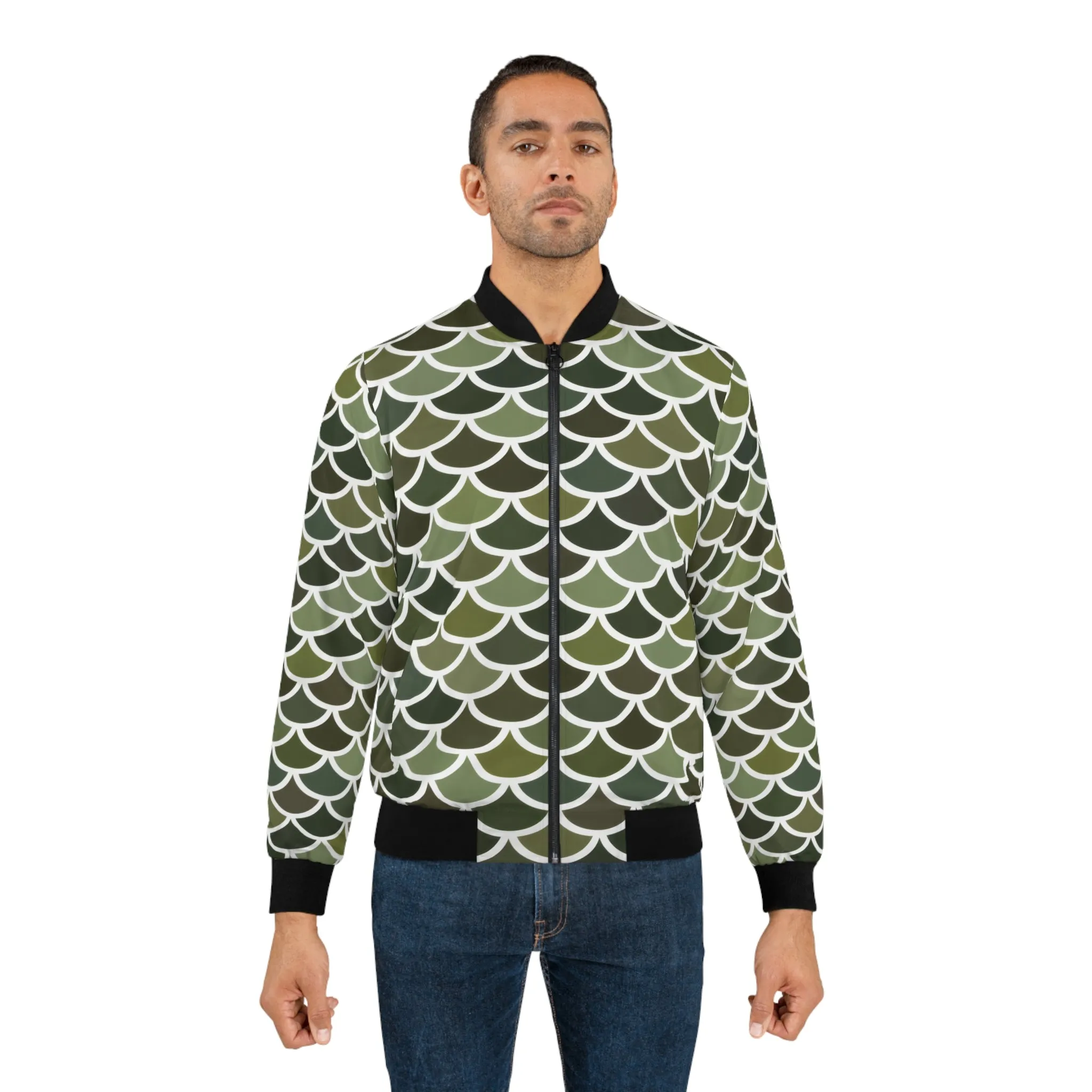 Men's Bomber Jacket - Merman Scales