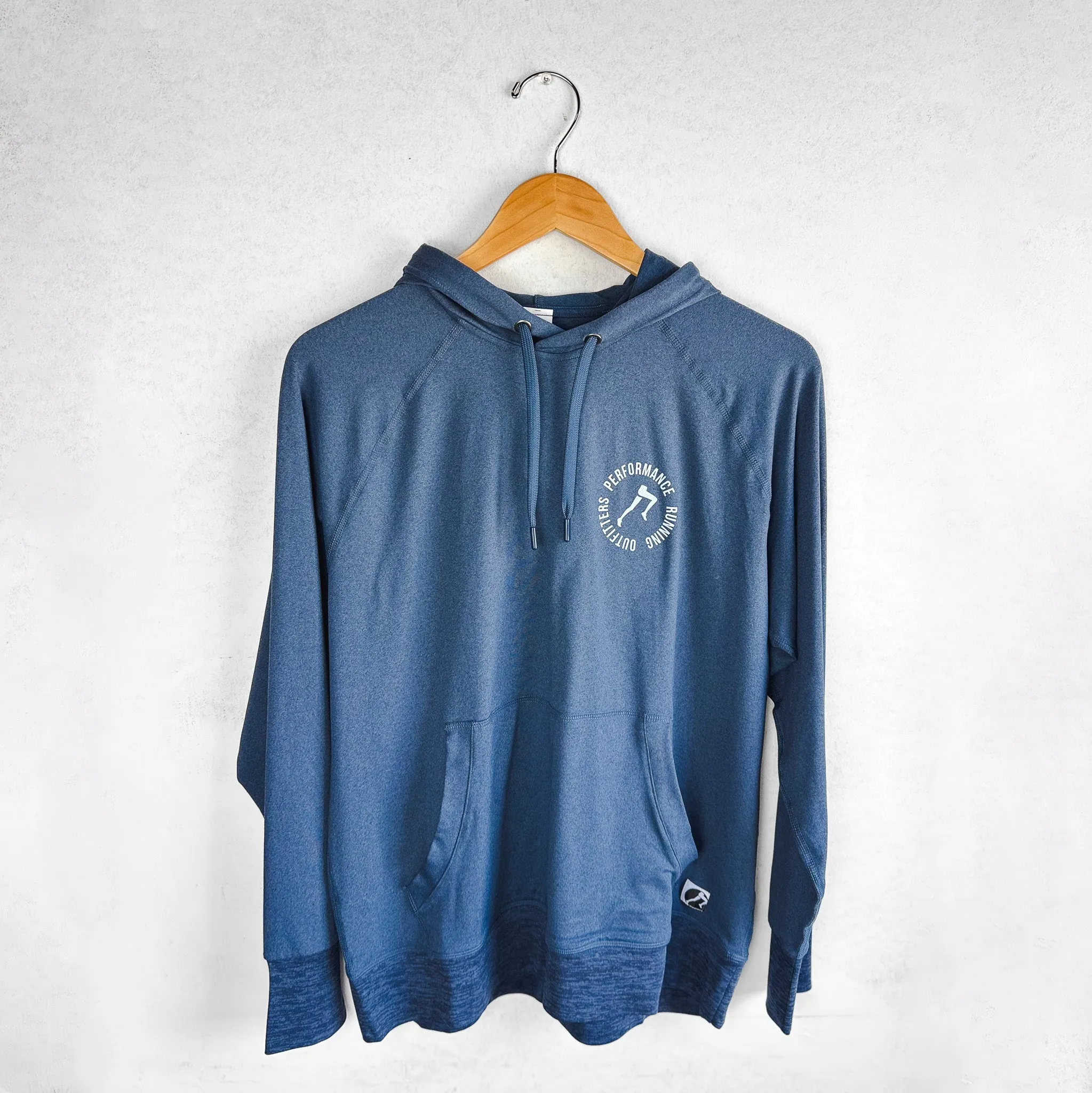 MEN'S PRO LOGO HOODIE - HEATHER NAVY