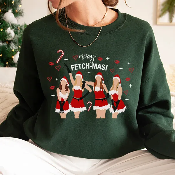 Merry Fetch-Mas Sweatshirt - Christmas Sweatshirt - Sizes S to 5XL