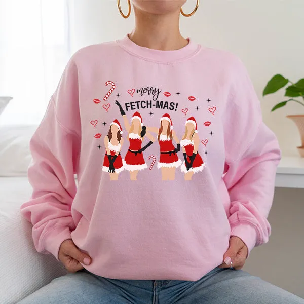 Merry Fetch-Mas Sweatshirt - Christmas Sweatshirt - Sizes S to 5XL