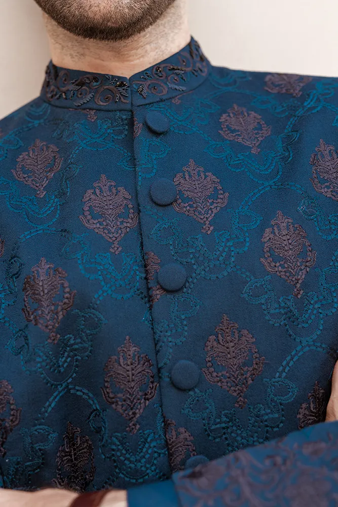 MID-NIGHT BLUE SHERWANI