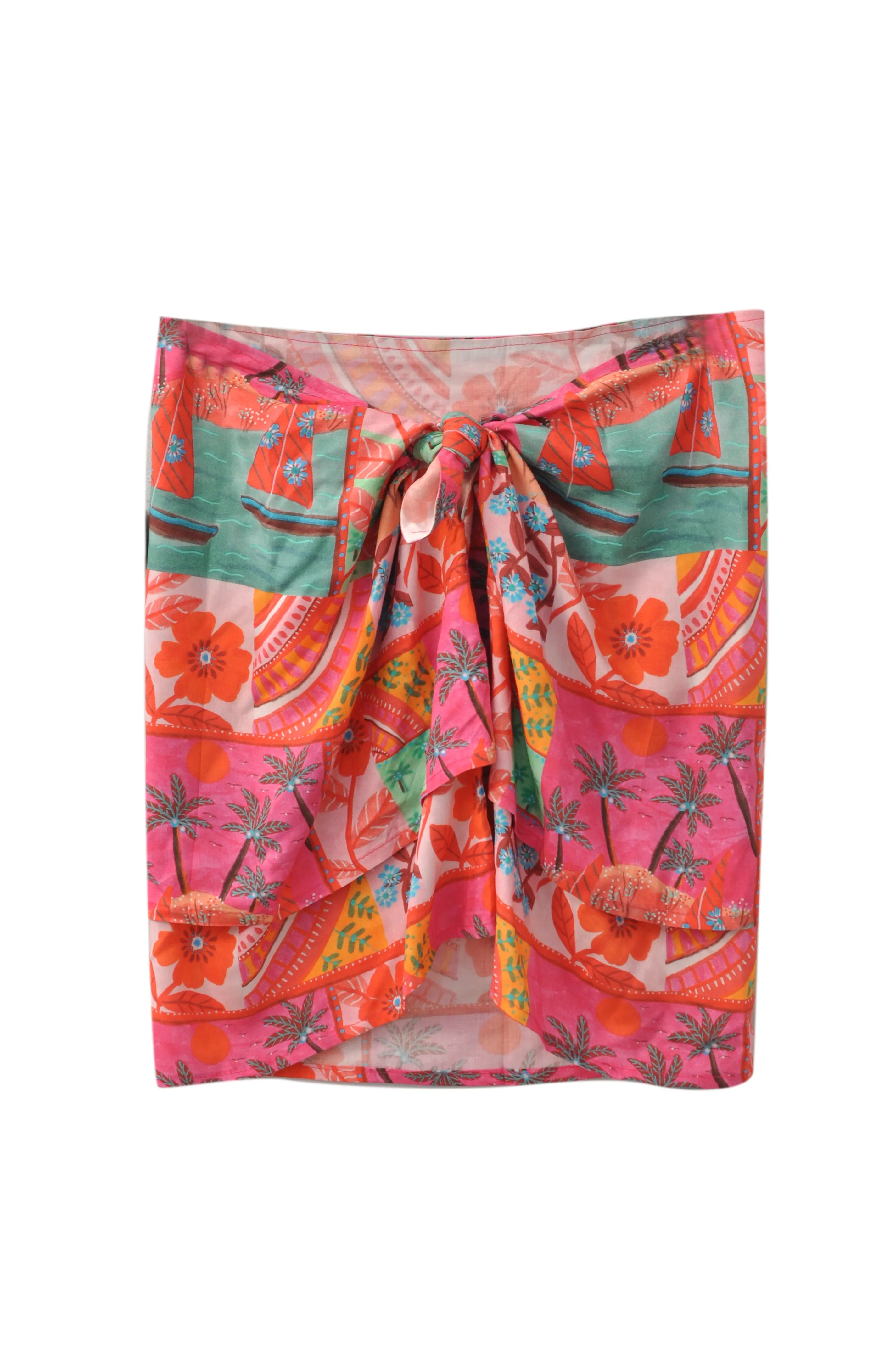 Midsummer Layered Mini Skirt in Roeqiya Print