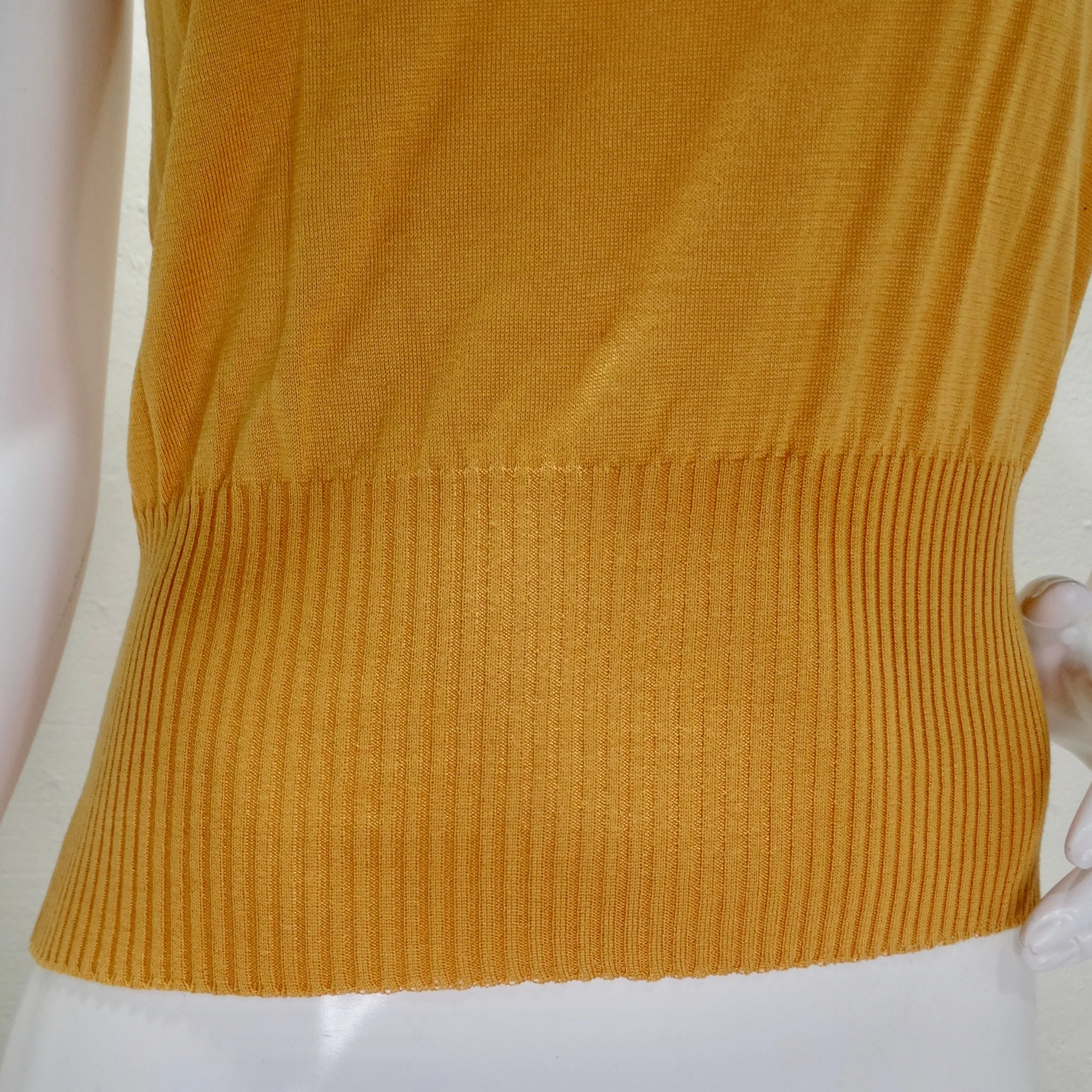 Missoni 1990s Orange Knit Tank