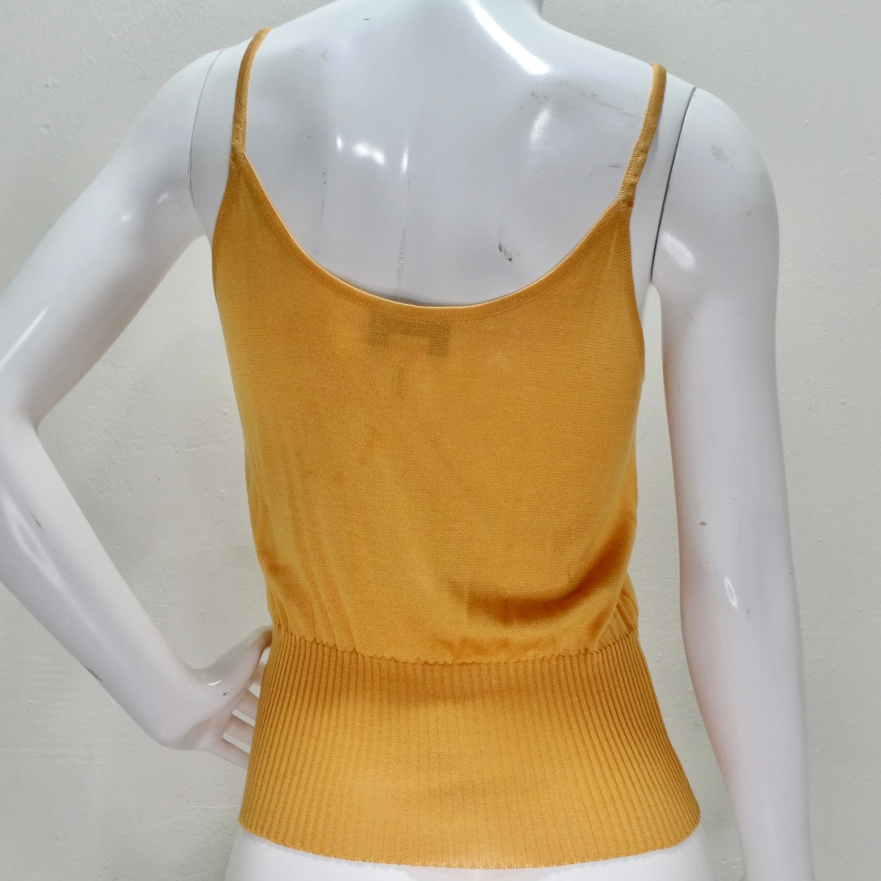 Missoni 1990s Orange Knit Tank