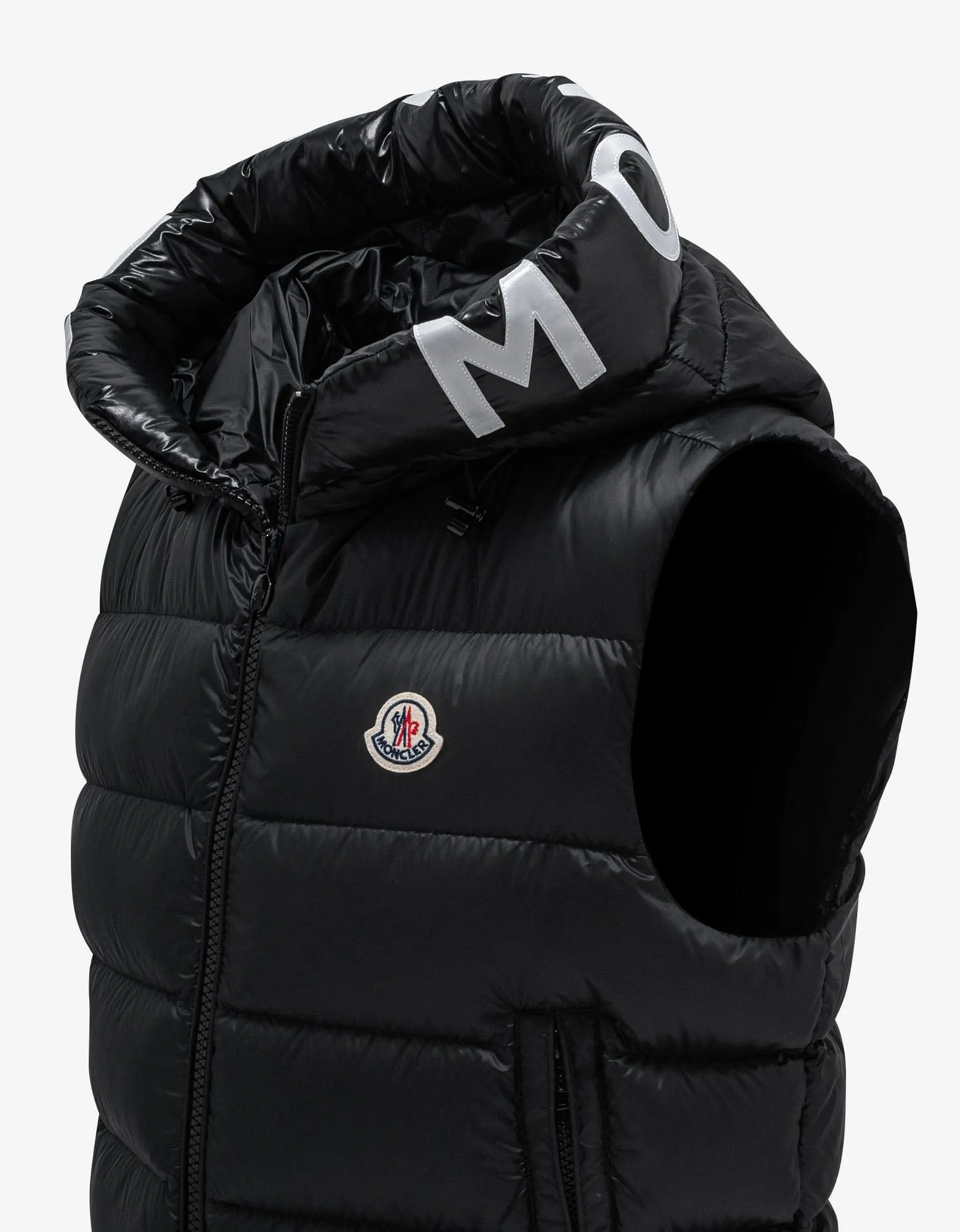 Moncler Montreuil Black Nylon Down Gilet