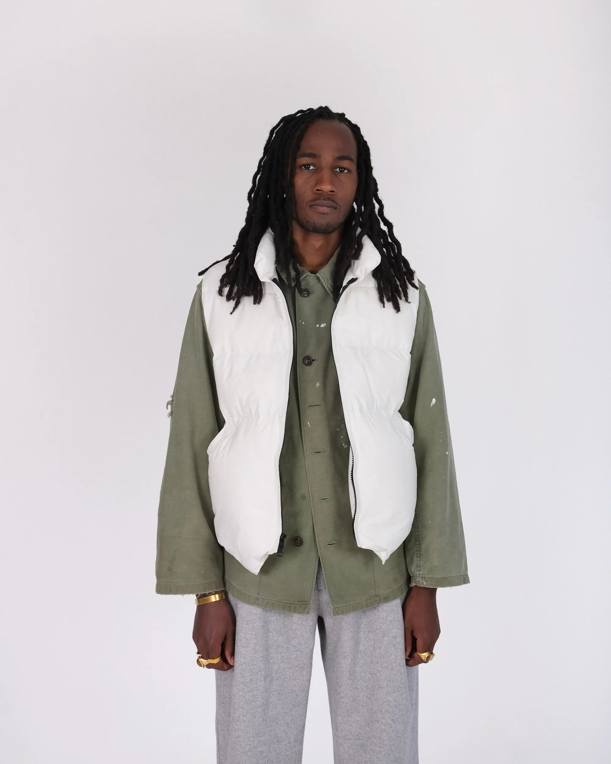 North by Northwest Vest - Nylon - Bone | Legacy Sizing (Final Sale)