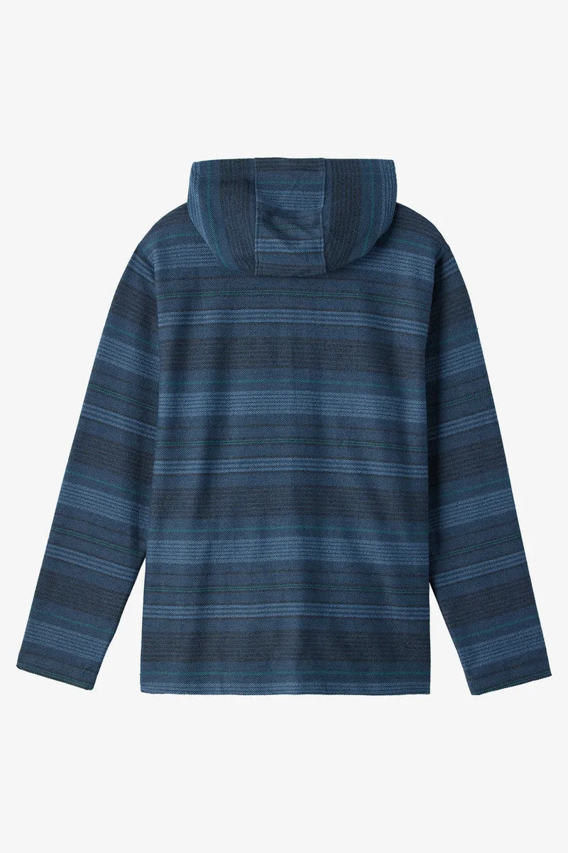 ONeill BAVARO STRIPE PONCHO PULLOVER FLEECE - MIDNIGHT NAVY