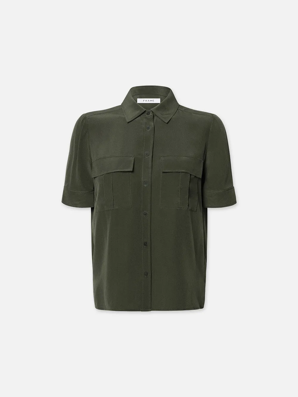 Patch Pocket Button Down -- Military