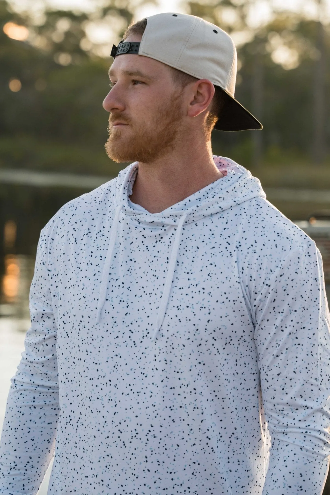 Performance Hoodie - White Speckled