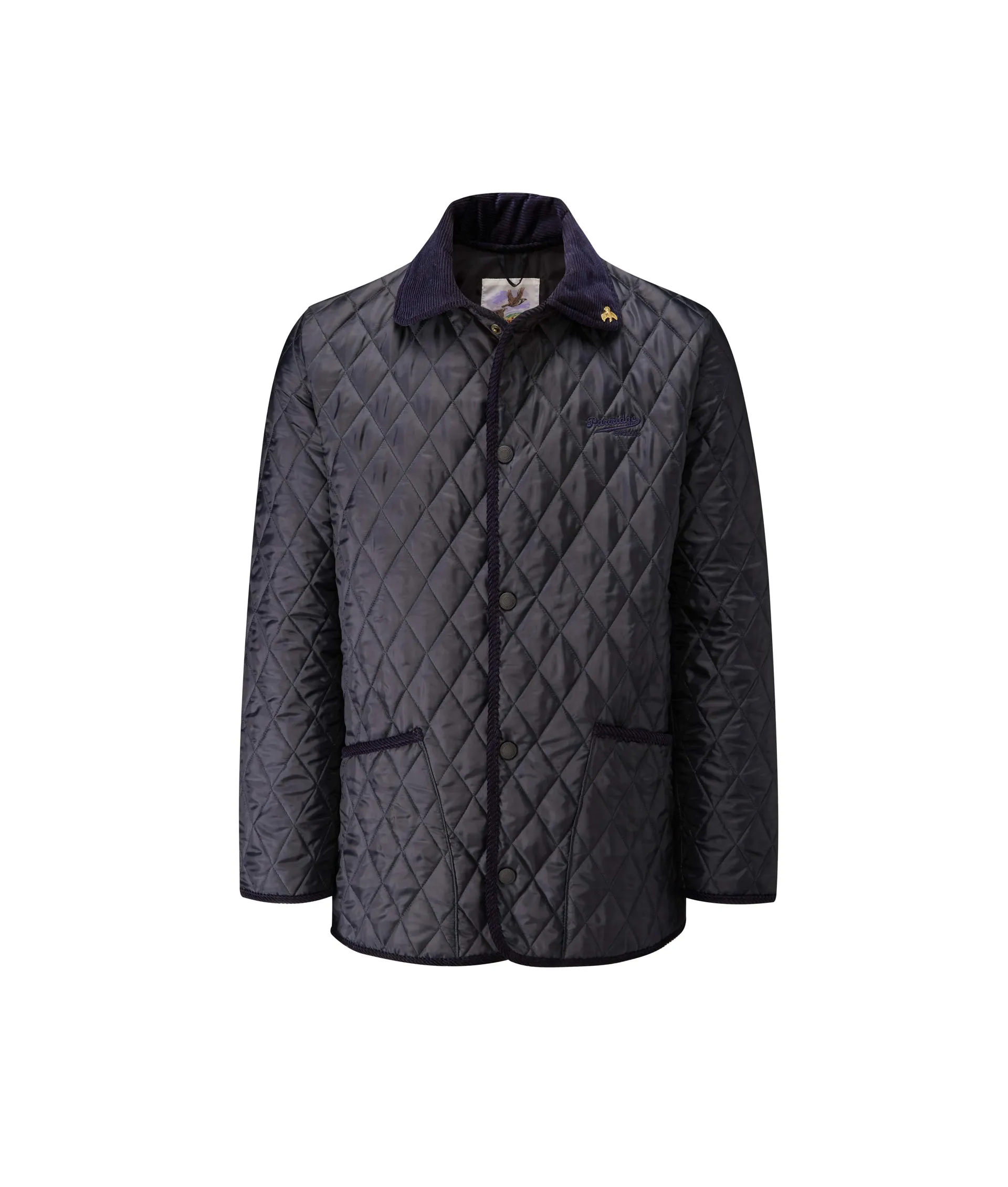 Rag Quilted Jacket - Navy/Claret