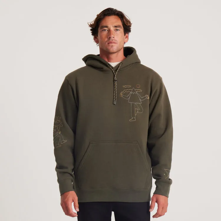 ROARK Bolo Namastay Hoodie - MILITARY