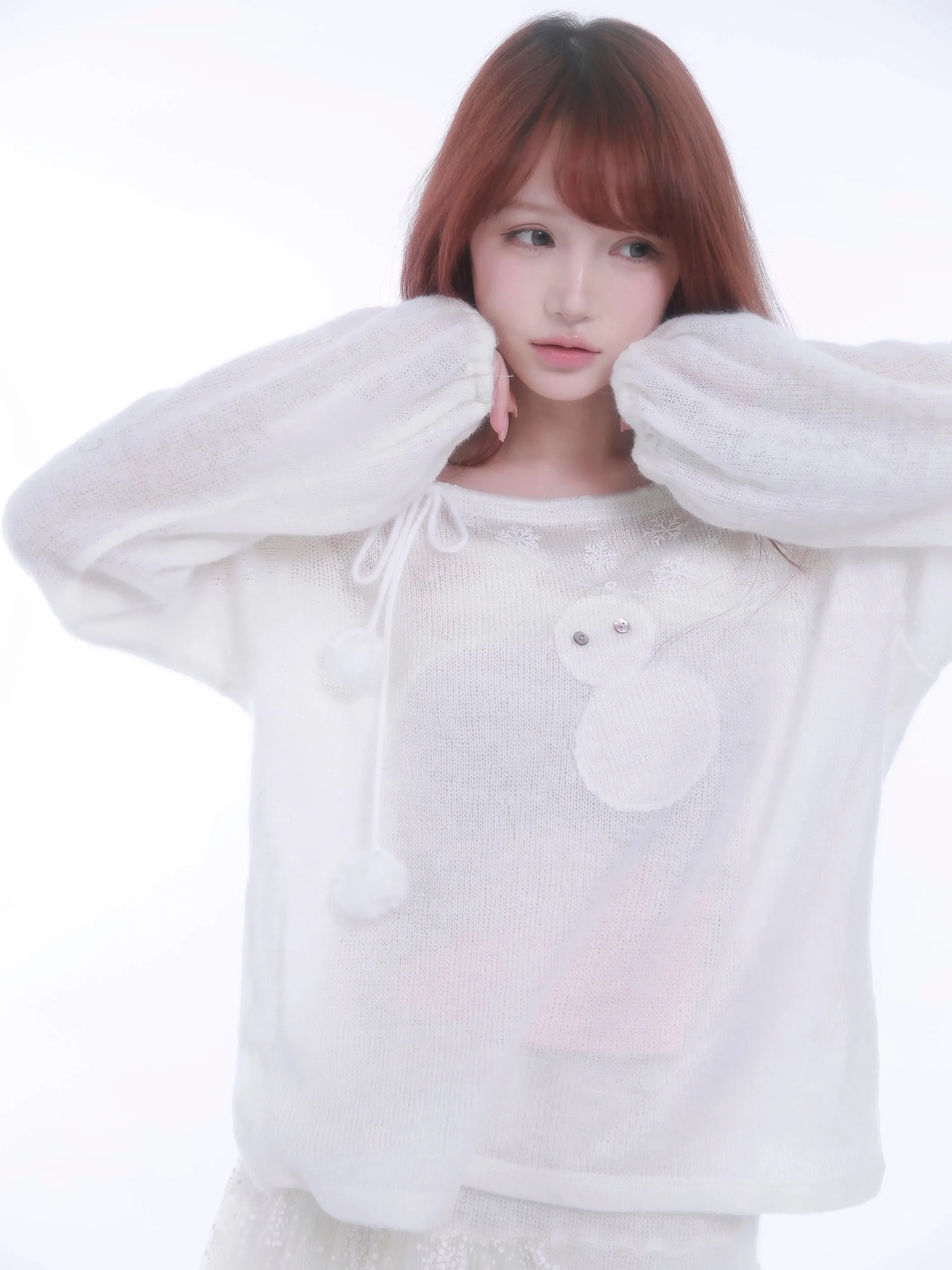 [Rose Island] Do You Want To Build A Snow Man? Cashmere-blend Sweater