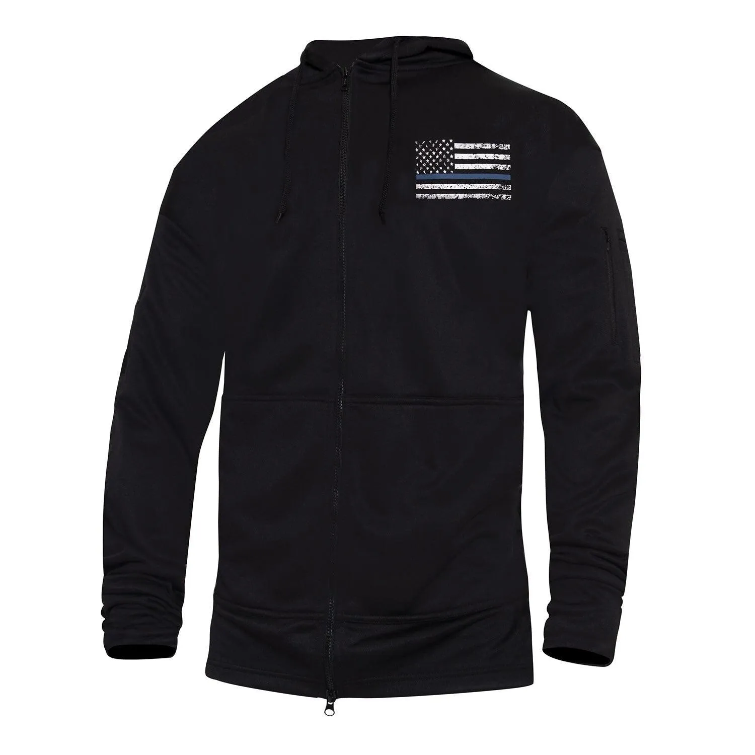 Rothco Thin Blue Line Concealed Carry Zippered Hoodie